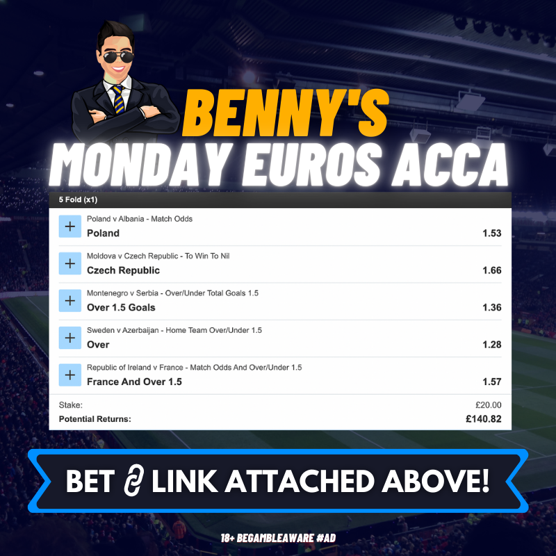 Benny’s Football Tips on Twitter "🚨MONDAY ACCA IS LIVE! Add it here