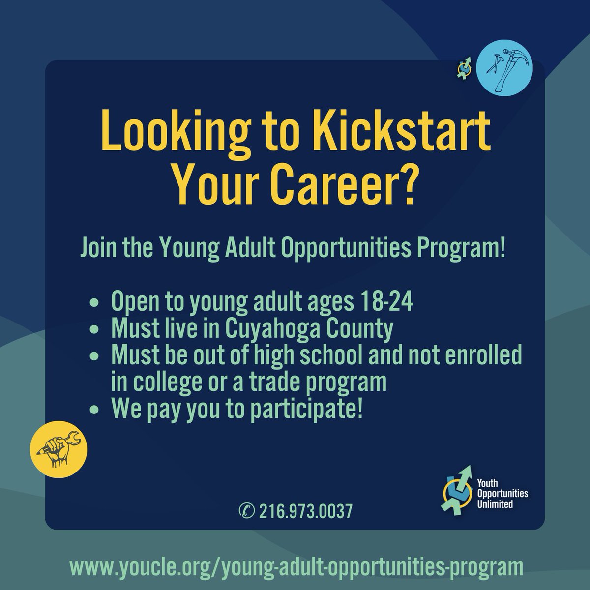 Looking for a job in #construction, #IT, #STNA, or Customer Care but don't know where to start? We offer FREE Credential Training! With our programs, we cover all the costs to get certified while paying YOU to learn and expand your skill set! #YOUCle 

bit.ly/Employyoungadu…