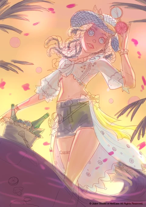カラーラフだけ塗ってみた_(:3 」∠)_やる気が続けば最後までやってみます#第二十四回塗りマス 