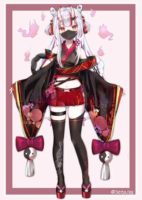 くノ一ぽい感じ#百鬼あやめ新衣装予想#百鬼絵巻 