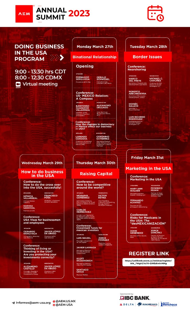 #aemusasummit2023 Starts today!
Here is the program 👇 and the registration link: us06web.zoom.us/webinar/regist…