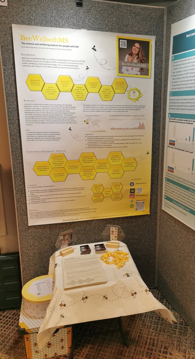 AgneStraukiene's tweet image. #BeewellwithMS podcast is here at the #MSTrust Conference! Join us for uplifting stories, expert advice, and inspiration to live well with #MS. Let&apos;s make the most of this opportunity to thrive together! #MSawareness #MSTconference2023 #MSTrustforHPs #next30years