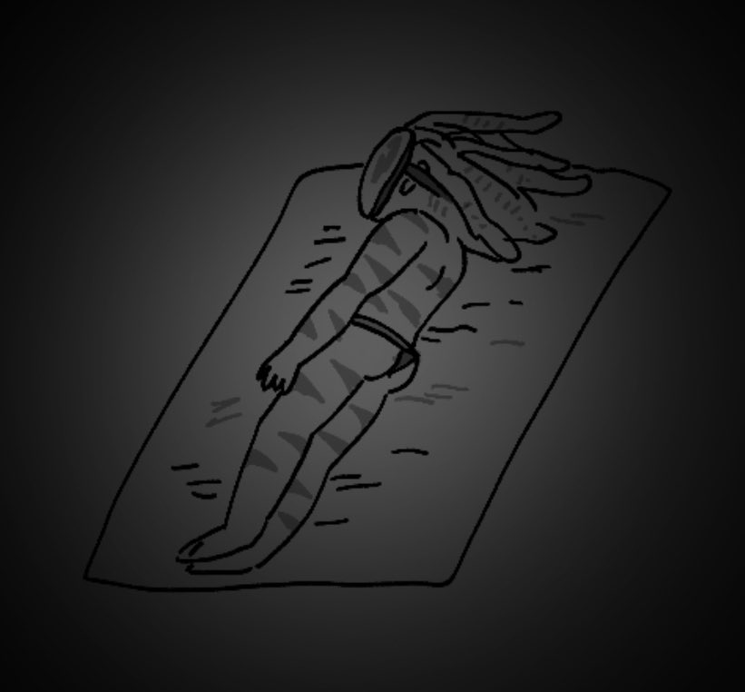 desis_planetari's tweet image. Fanart I did of spider dying in a glue trap