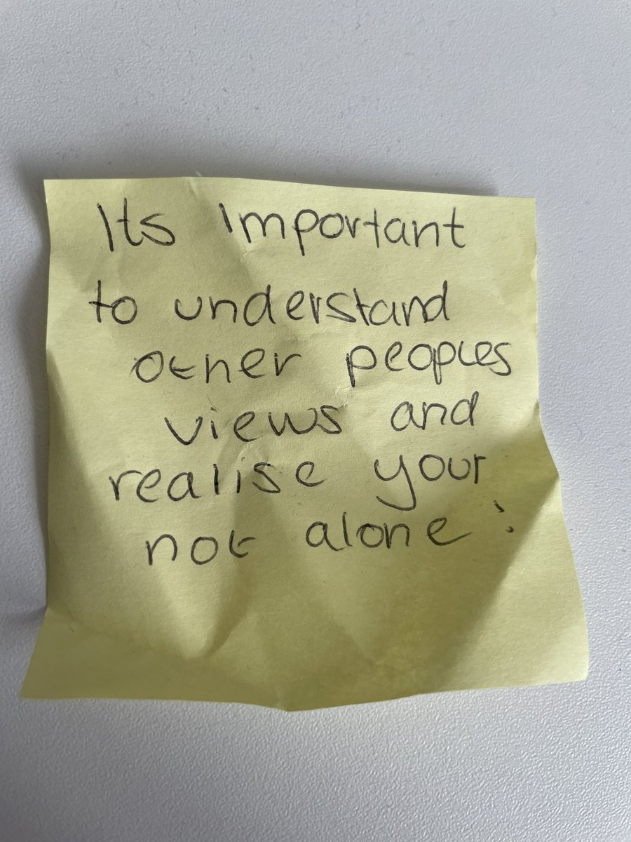 ‘It is important to understand other people’s views and realise you’re not alone.’ 

At the premiere of our documentary, Our Minds, we asked people to write on a post it note why having meaningful conversations about mental health matters. 

#MentalHealth #TalkingSavesLives