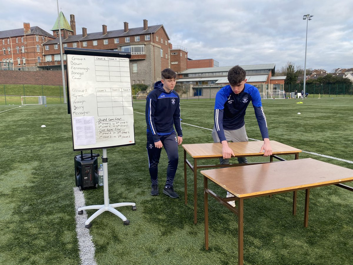 st_colmans's tweet photo. Martin McGinn, @lifeandtimecare receives a cheque for £676 from Adam, Dara Óg &amp; Ryan. These pupils were part of the BTEC Sport class which planned &amp; delivered on 2 superb charity events for their Unit 10. This donation includes a very kind contribution of £100 by Mully’s Donuts. https://t.co/v65TgoDW78