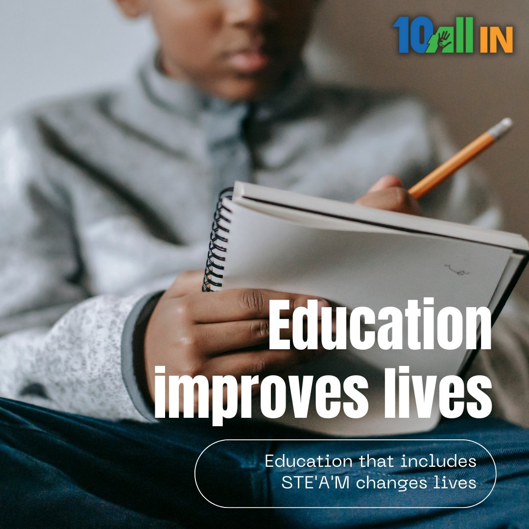 10allin_org's tweet photo. The demand for STEM education is growing at a rapid pace, but we realized a flaw within the current STEM system. This was the absence of an Art component. Jimmie and Santonio went the extra mile and created a STEAM curriculum for their foundation. https://t.co/3MasER9bF0