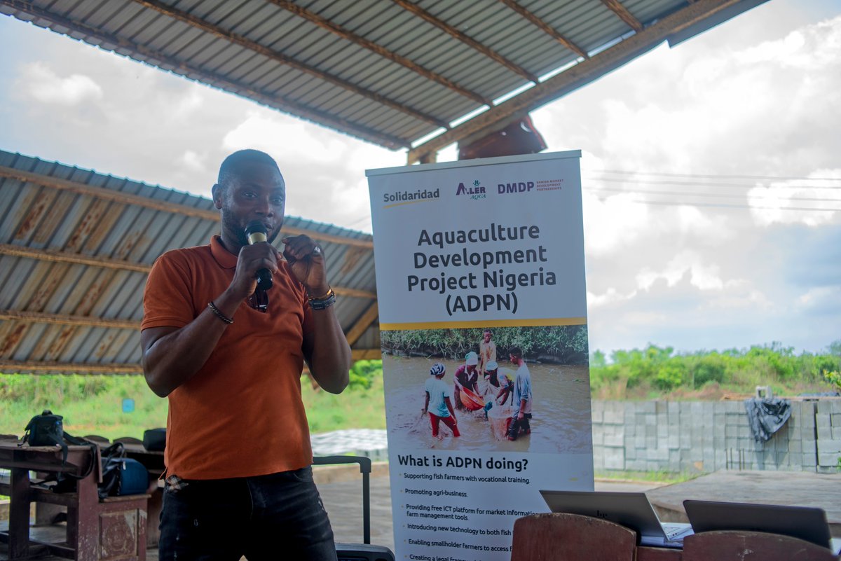 Solidaridad_wa's tweet photo. Ramatu Adeboye, a student beneficiary of the #ADPN, has been equipped to start a fish pond at home after receiving #vocational & #entrepreneurship training in aquaculture. #ADPN is implemented by @Solidaridad_wa & partners with funding from Danida Market Development Partnerships. https://t.co/a2CUJsia5g