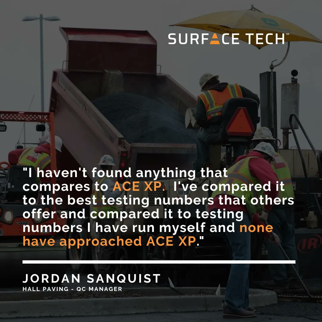 SurfaceTech_LLC's tweet image. We asked Jordan Sanquist for his thoughts on his team working with ACE XP™.

We believe in better here at Surface Tech. Visit our website to learn more at buff.ly/2oJwl40

#surfacetech #gsaprojects #longlifepavement #ARCA #ACEXP  #epdcertification