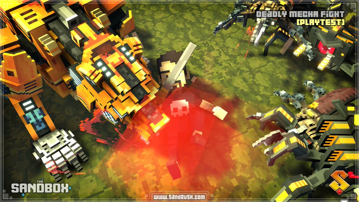 GM #Sandfam! Did Monday hit you as hard as our Mecha-Tiger the punny adventurer?! 🐯 🤖 
Stay strong and keep #buidl! #MetaverseGames #Web3Gaming