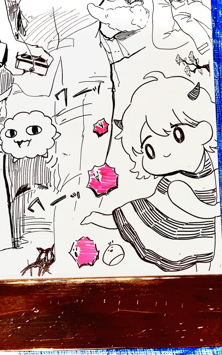 すごいセット…!
角が好きすぎて基本隅っこにいますが、私の絵もどこかで見つけてもらえたら嬉しいです〜
これから毎週の放送楽しみです♪ 