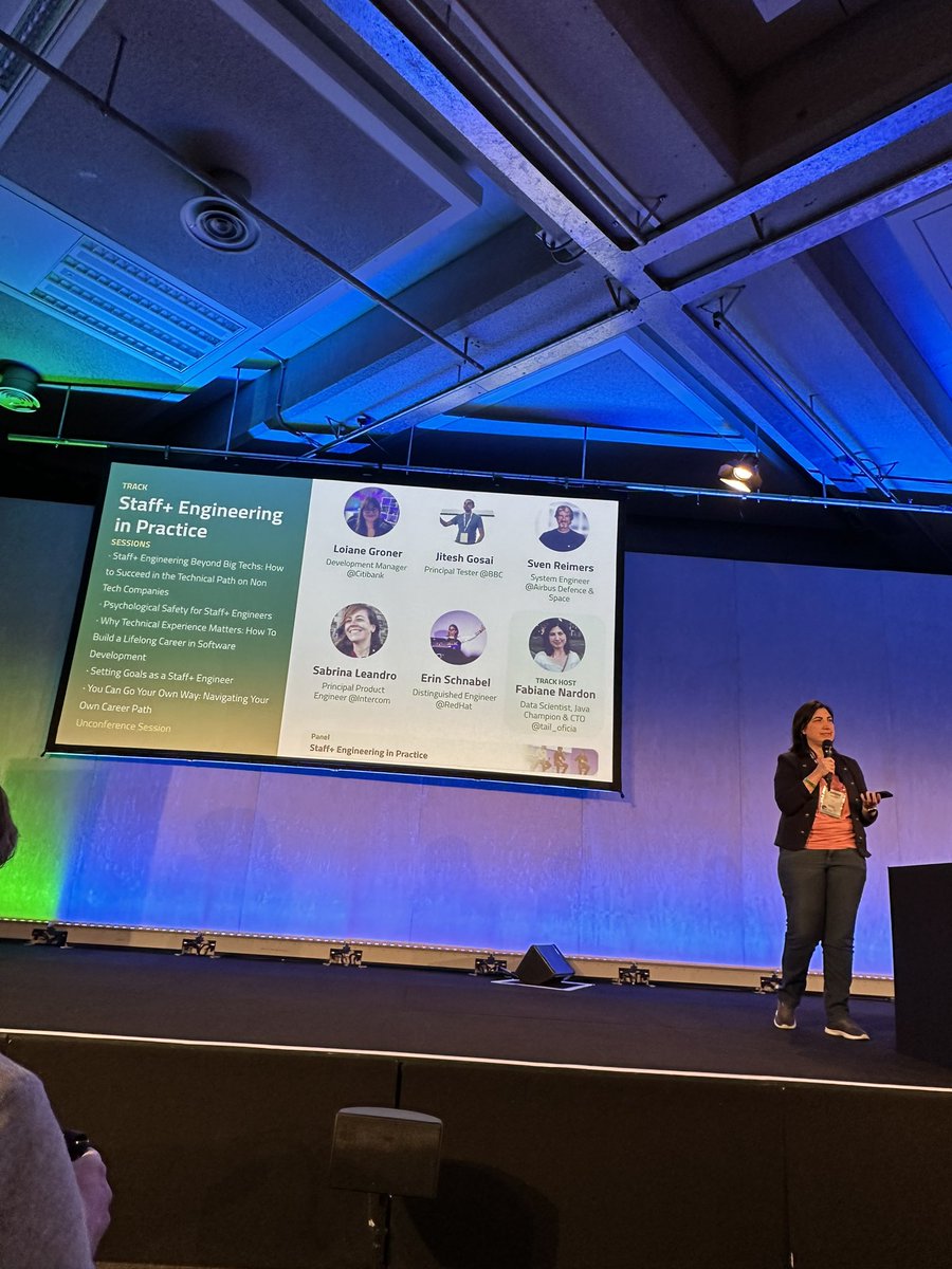 Staff+ Engineering track - really enjoying the talks! @fabianenardon #qconLondon