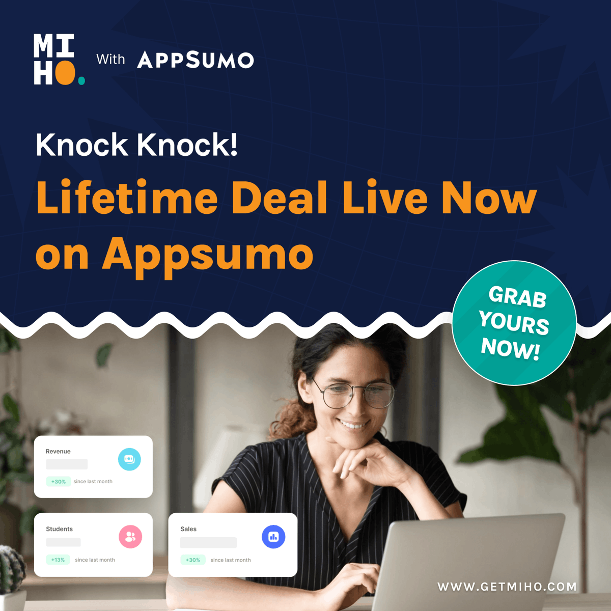 getmiho's tweet photo. Exciting news! 🎉 The lifetime deal for 
@getmiho is now live on @AppSumo ! 

Get access to our revolutionary product at an unbeatable price. Don't miss out on this opportunity. 

#Miho #AppSumo #LifetimeDeal https://t.co/N3bujTIJrf