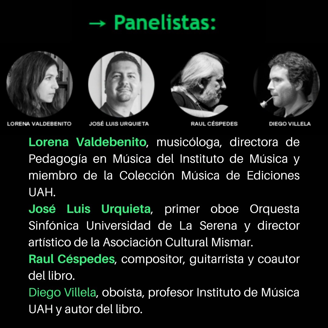 Nuestra socia Lorena Valdebenito será una de las panelistas en el lanzamiento del libro "Cuaderno de Oboe" del autor y músico Diego Villela hoy a las 18 hrs. Una actividad del Instituto de Música de <a href="/uahurtado/">Universidad Alberto Hurtado</a>. Inscríbete aquí tinyurl.com/y27j4ajm