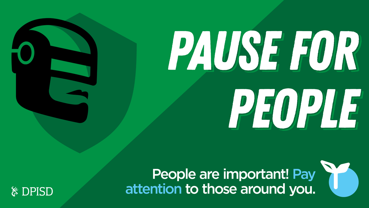 DPISD_DWE's tweet photo. People are important! Pay attention to those around you. https://t.co/QizxIgBwbo