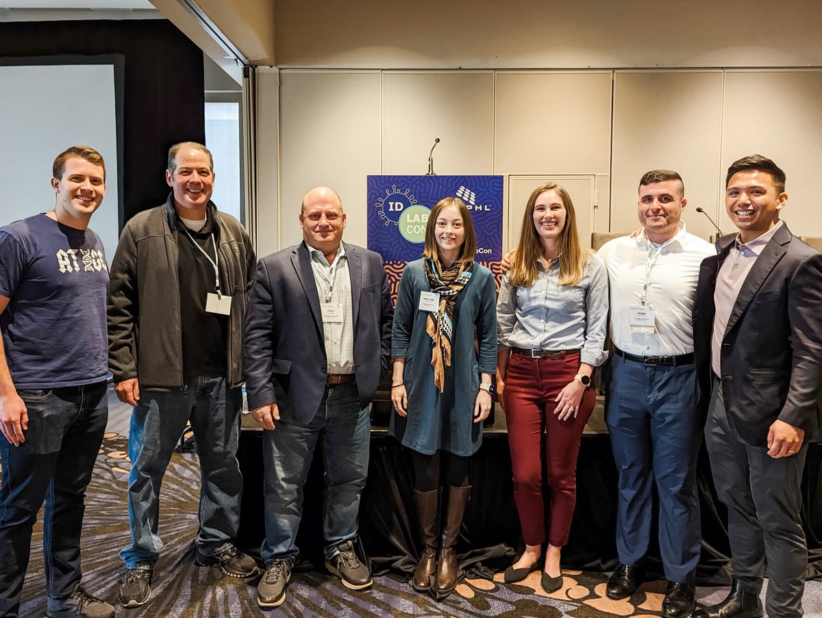 theiagen's tweet photo. As a fully remote team, we look forward to the times that some of us can meet for conferences, trainings and workshops - like at this month's #IDLabCon. Here's to a new week with this great group of people! https://t.co/fBcviGY6FR