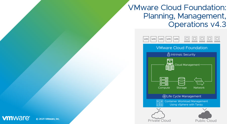 Delivering this week #VMware Cloud Foundation 
-> Planning, Management and Ops v4.3

VMware EMEA - Live online

#vcf #vsan #nsx #tanzu 
<a href="/vciprogram/">VMware Instructors</a> <a href="/VMwareEducation/">VMware Learning</a> <a href="/vmwarecloud/">VMware Cloud</a>