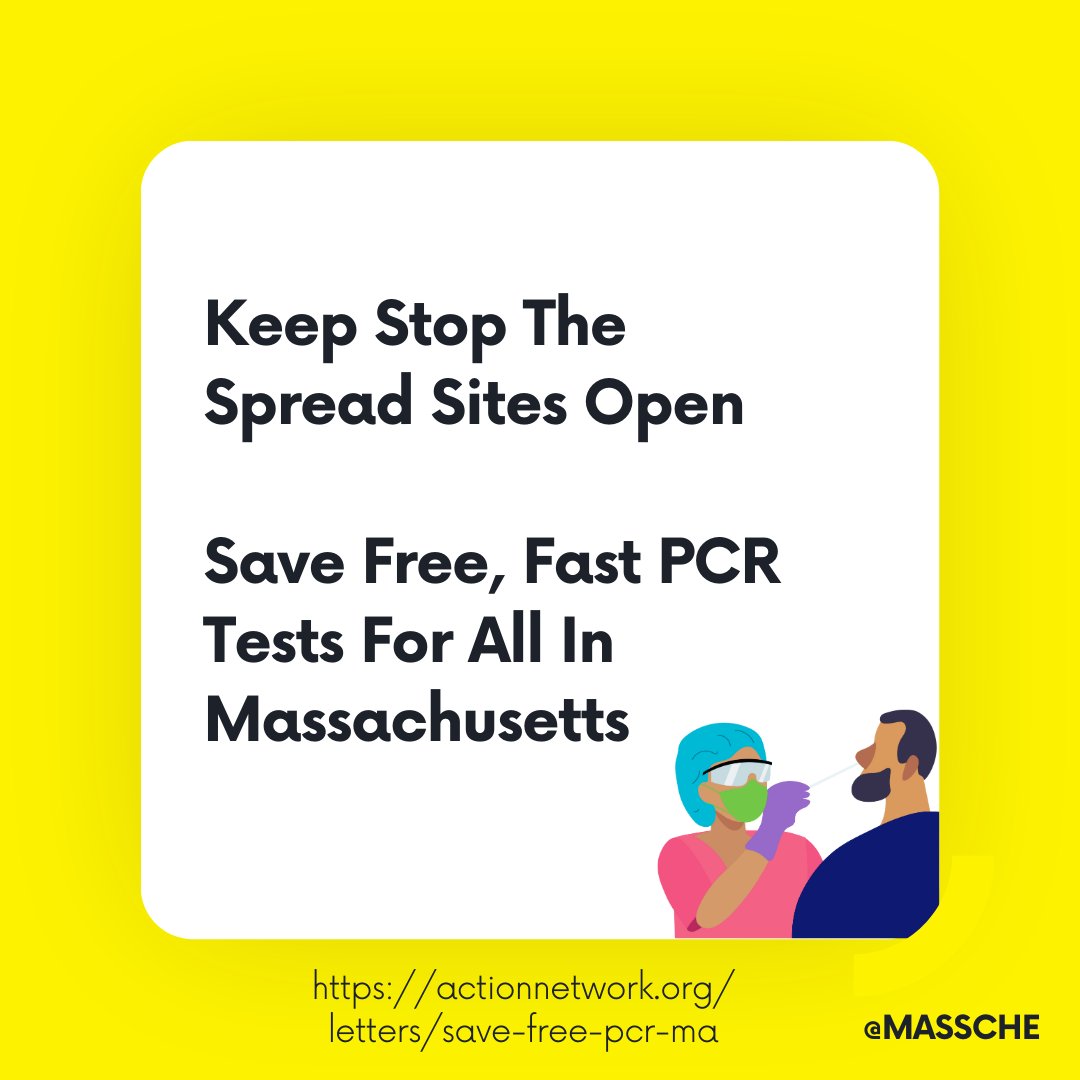 MAHealthEquity's tweet photo. 📢Tell  @MassGovernor Keep Stop the Spread Sites Open.📢We sent hundreds of letters over the weekend -- let's send 350 more. 

Keep on sharing and sending! We must preserve this free public service. #FreeFastPCR
https://t.co/DhdAerufrX https://t.co/boRInwnheL