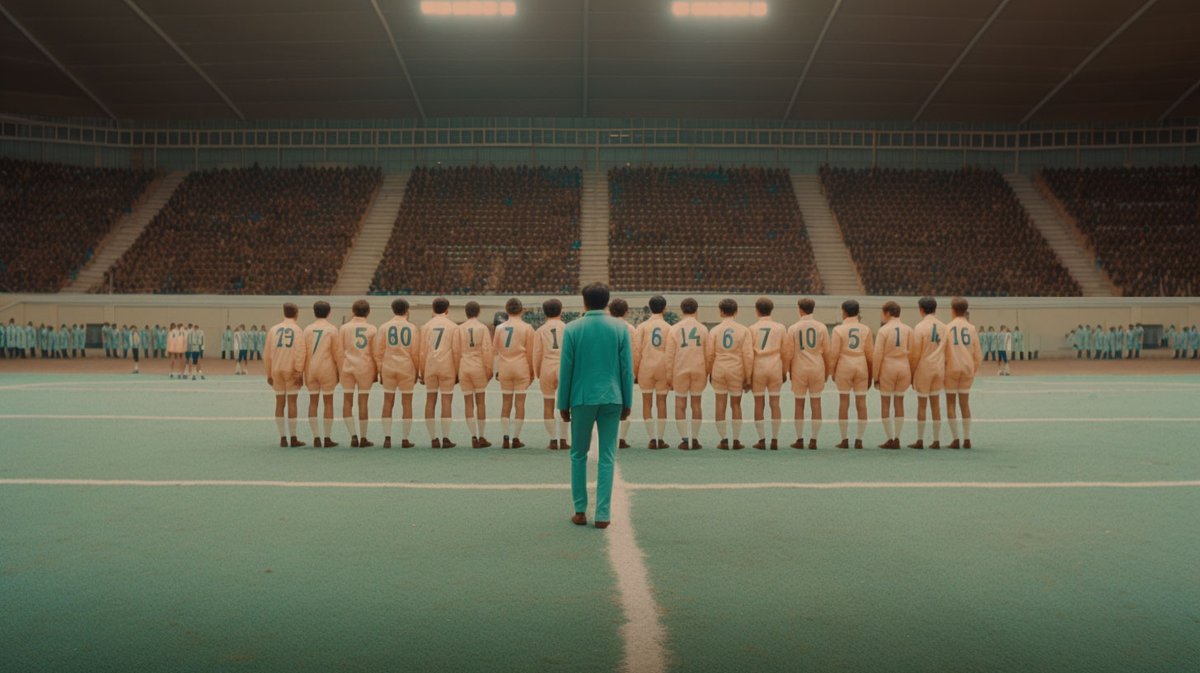 Ten iconic directors shoot the World Cup. More experiments with Midjourney & AI.

1. Wes Anderson