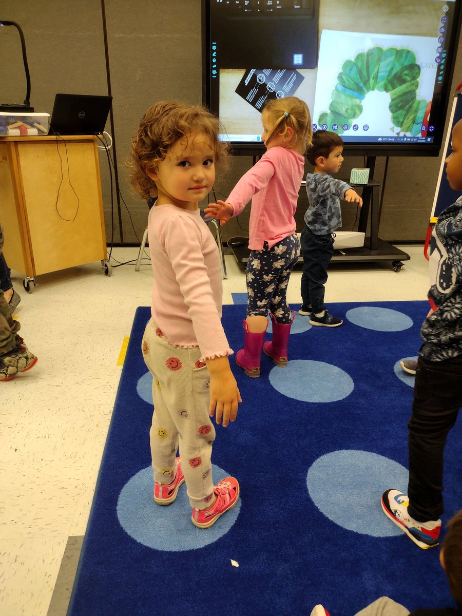 LFRamsey11's tweet photo. Riley being a butterfly in the library! While Mrs.Mort reads Very Hungry Caterpillar
#ccesdukes
#WeAreCuCPS https://t.co/laAbGDjiJg