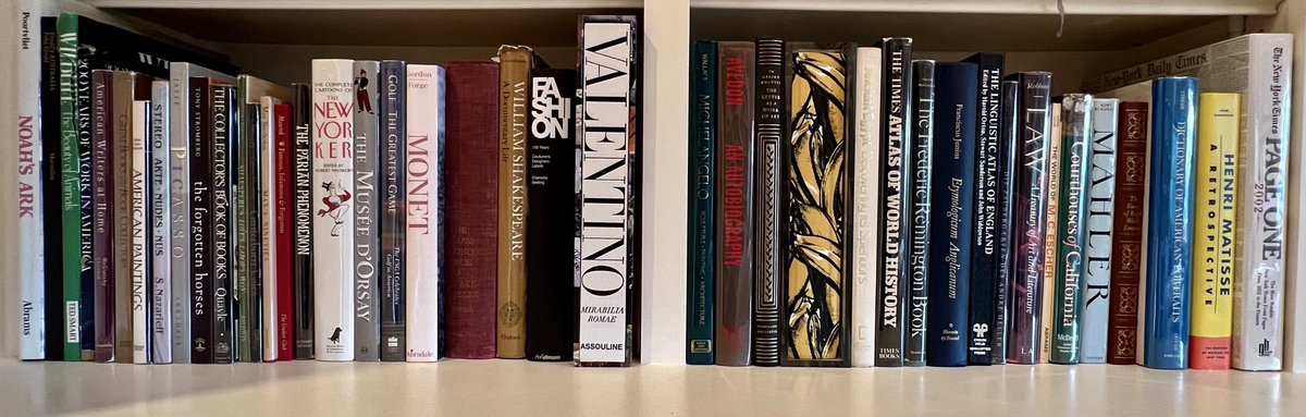 Good morning. A couple of favorite shelves—oversized books. #books #bookshelves #bibliophily #bibliophilia
