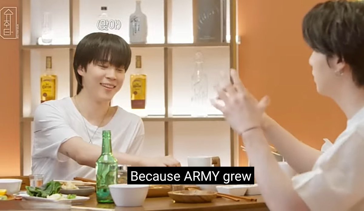 mygbebe's tweet photo. "What people think really doesn't matter, what matters is how our fans take it. We're able to do popular music now because our fans made it popular. Because ARMY grew &amp; became the general public. So don't be afraid to put your music out there and you have to feel rejection too." https://t.co/jE9HmCVsTY