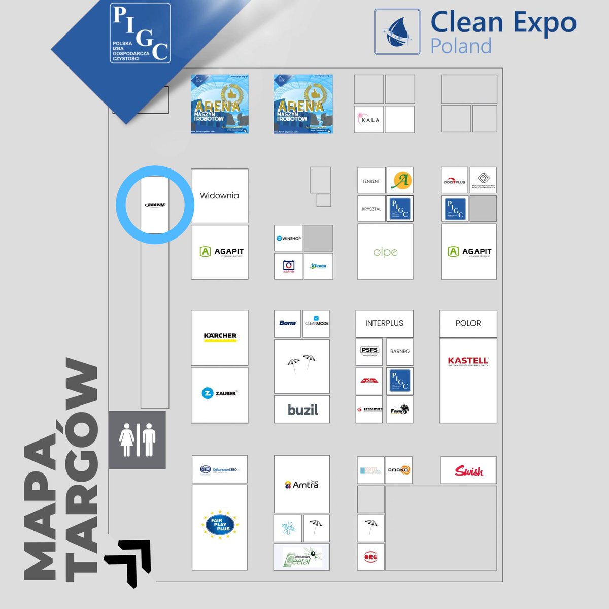 bravossc's tweet photo. Targi Clean Expo organizowane przez Polską Izbę Gospodarczą Czystości zaczynają się już jutro! Zapraszamy na nasze stoisko E3.44 (na mapce na lewo od widowni).

Więcej informacji o targach: https://t.co/owaXGuikqz 

#cleanexpo #bravos #targi #czyszczenie #cleaning https://t.co/n8qX8C0ZL5
