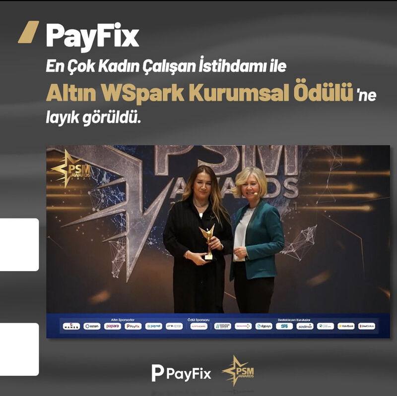 PayFixKurumsal's tweet photo. Payfix olarak PSM Awards 2021’de, En Çok Kadın Çalışan istihdam ile Altın WSpark Kurumsal Ödülü’ne layık görüldük.

Fintek dünyasında kadınların başarılı olabileceğini ispatlamamıza devam edeceğiz. https://t.co/KFa7jkQiEx