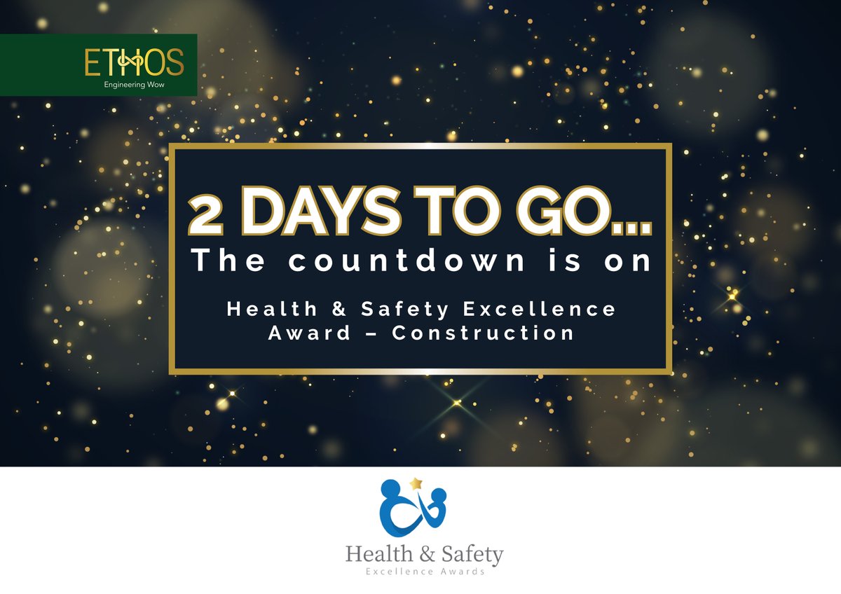 Just two more days until we head to the @HSAwardsIRL! The Ethos Living Lab has been shortlisted for Health & Safety Excellence Award – Construction and we are looking forward to celebrating among the industry’s best.
#HealthandSafety #EthosEngineering #HSAwardsIRL #Awards
