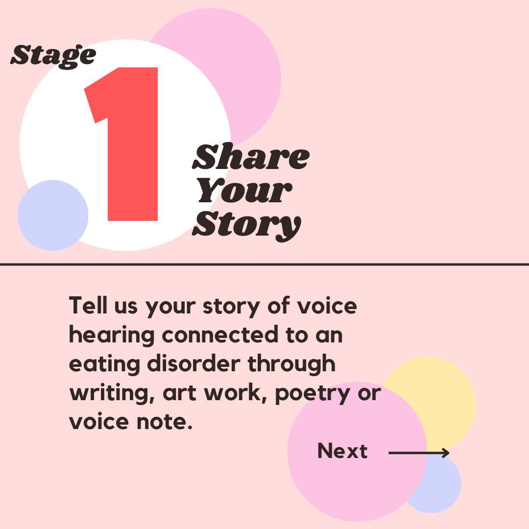 EDVStudy's tweet photo. 📣Participants Needed📣

Are you a 16-25 year old women? Have you experienced living with voice hearing and an eating disorder?

Click hear to tell your story > https://t.co/NMj63JhCkN

Read about how to take part below:

#eatingdisorderresearch #voicehearing #eatingdisorders https://t.co/f8QhXOxmi6