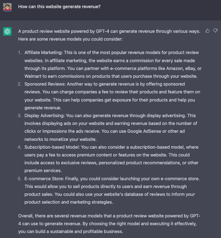 _barissen's tweet photo. To win this challenge, we need a rock-solid business model. 👀

Earning commission through affiliate links seems like a viable option to me. Since we generate reviews algorithmically, we won't be biased towards recommending any specific product just to earn commission. Win-win!🤝 https://t.co/DrrlOx6flx