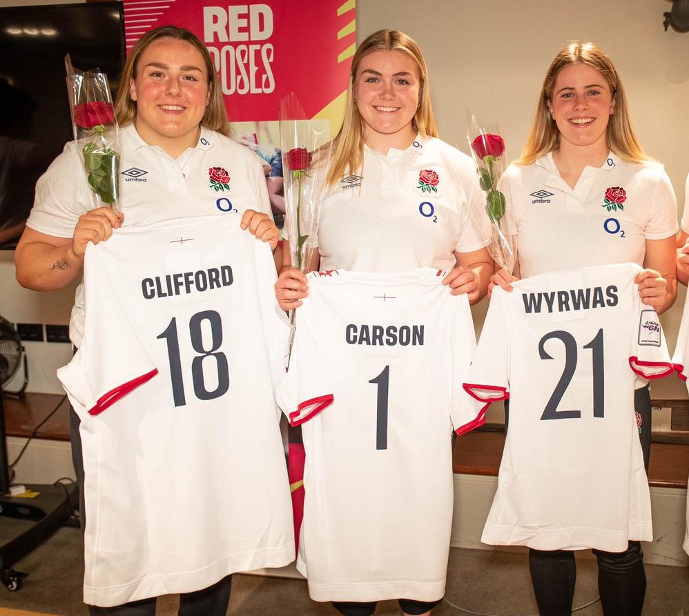 Our Newest Red Roses 😍

🌹 <a href="/ellawyrwas/">Ella Wyrwas</a> 
🏴󠁧󠁢󠁥󠁮󠁧󠁿 <a href="/mack_carson11/">Mackenzie Carson</a> 
🌹 <a href="/Kelsey_CLIFF0RD/">Kelsey  Clifford</a> 

#YourSaracens💫