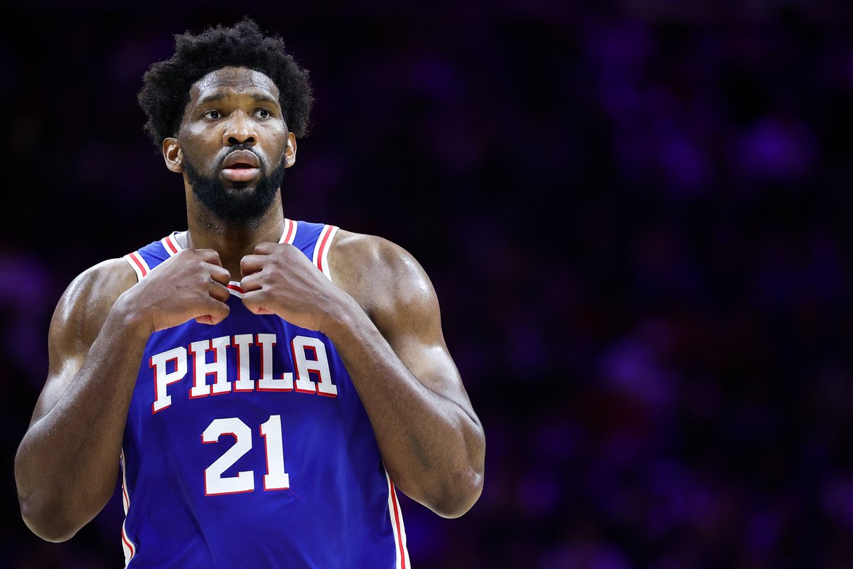 SportsRadioWIP's tweet photo. "I’m not a two-time MVP, I’ve never made first team All-NBA, I’ve never won anything. So why is there pressure on me to do something when there are guys that have won two MVPs, a bunch of MVPs and haven’t done anything either?"

— Joel Embiid via the @TheAthletic https://t.co/0p4xS34Ake