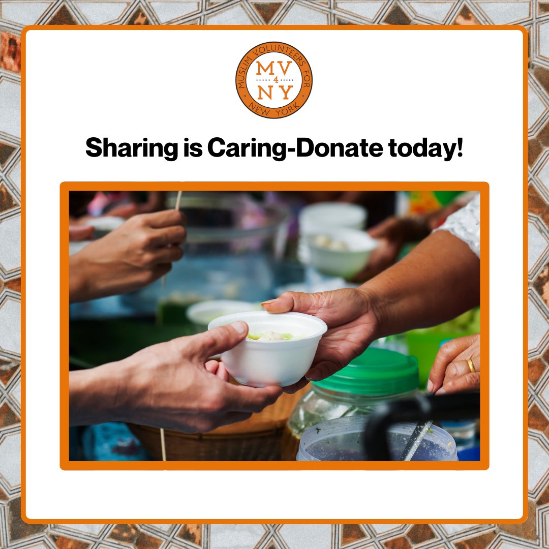 Mv4Ny's tweet photo. Food pantries in New York are facing a surge in demand in the post pandemic years. Your donations are needed more than ever before, please donate today to MV4NY's Ramadan Food Drive today.
https://t.co/Ry6TcDUcWP
#mv4ny #giveservegrow #Ramadan2023 https://t.co/FSQaU0uCco