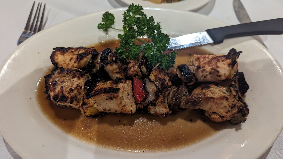 levinsonstefani's tweet photo. Look out for a new #lunchvideo coming tomorrow! 

Ken and Jay visit Greek Islands in Chicago's historic Greektown.

#goodeats #greekfood https://t.co/J4sFbHNLfn