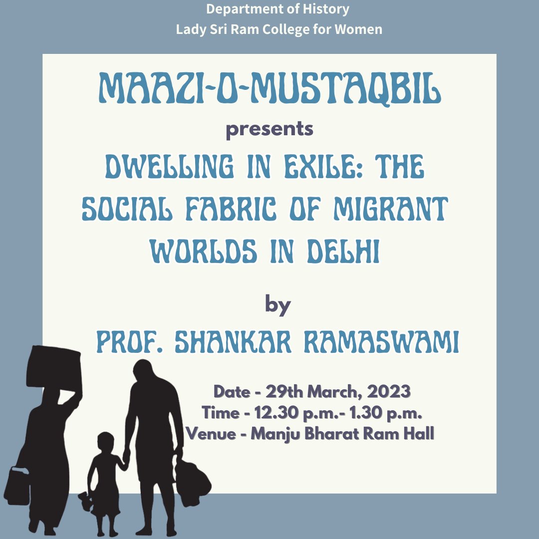 historylsr's tweet photo. Date: 29th March 2023
Time: 12:30 pm to 1:30 pm
Venue: Manju Bharat Ram Hall https://t.co/KQOd2anG6h