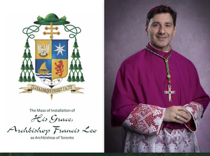 “We offer His Grace, the Most Rev. Francis Leo our prayers, congratulations and support on the joyous occasion of hit installation as Archbishop of Toronto.”  ~ HWCDSB Chairperson Patrick Daly