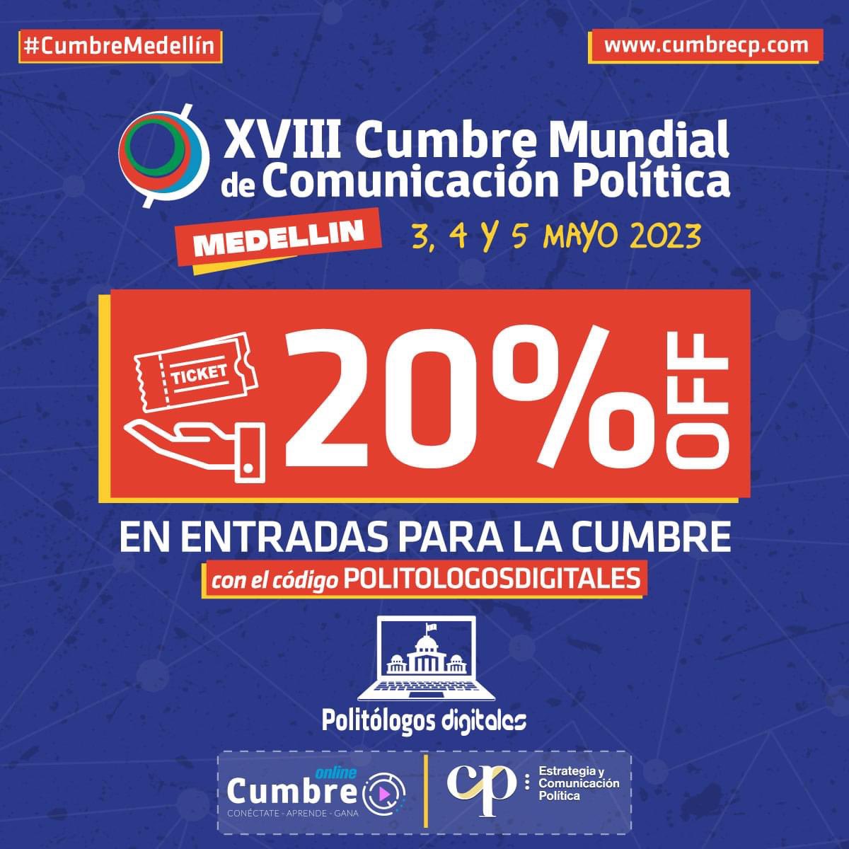 FerchoTrejo's tweet photo. Buenos días a toda la familia #Compoler faltan 37 días para una nueva edición de la @CumbreCP ahora en Medellín, Colombia, más de 300 conferencistas reunidos para compartir experiencia, conocimiento y aprendizaje sobre #Compol #Elecciones #Gobierno 🗳️
¿Ya tienen sus boletos?
https://t.co/Ng2aiMfhAw
