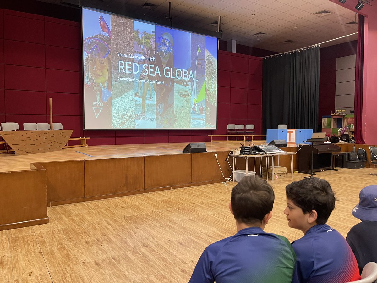 BISRYearFour's tweet photo. It was wonderful to have @RedSeaGlobal in to talk to our students today about the sustainable work they are doing in Saudi Arabia! We have been learning all about sustainability, so to speak to experts and see the work being done to preserve marine life was truly inspiring! 🐢 🐠 https://t.co/PjW8PaRlQv