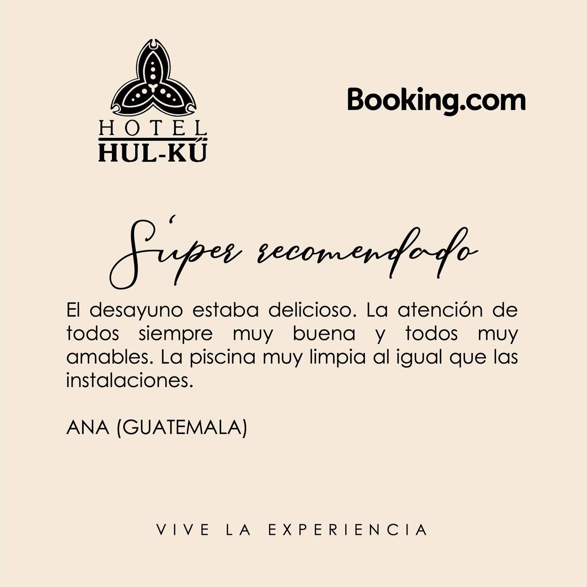 Es un privilegio para nosotros, el poder dejar una sonrisa en nuestros huéspedes. ¡Gracias por sus comentarios!

#HotelHulKú #PlayadelCarmen #QuintanaRoo #RivieraMaya #Viajeros #México #HotelBoutique #MéxicoDestinos #MéxicoDesconocido #VisitPlaya #VisitMexico