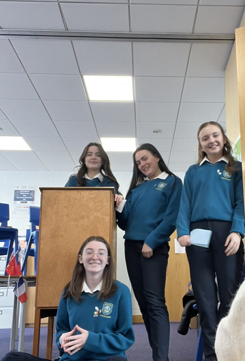 Looking very chilled. Best of luck to Amy Jo, Aoibheann, Katie and Deirdre as they contest the quarter finals of the All Ireland <a href="/ConcernDebates/">Concern Debates</a> competition in Lisburn tonight. Last eight! Great achievement. China IS good for Africa. #appearanceVreality