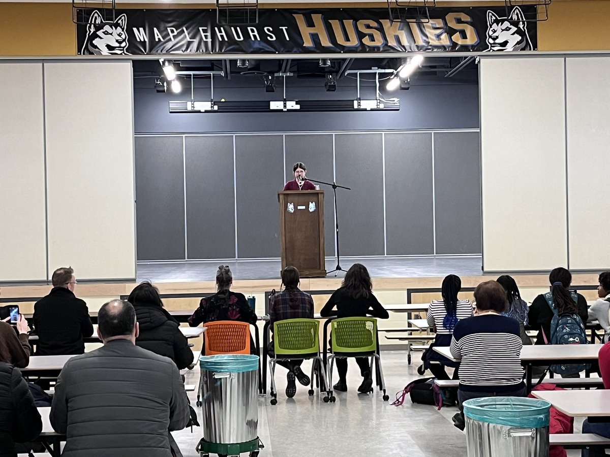 Maplehurst Middle School on Twitter "Notre concours d’art oratoire est