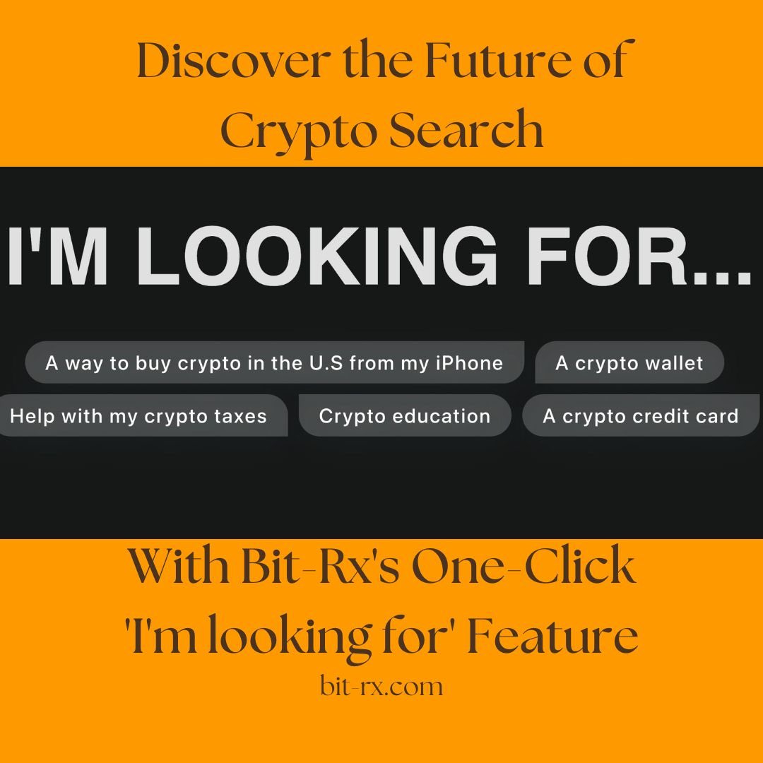 bit_rx's tweet photo. One click, endless possibilities! 🌟🖱️ Unlock your crypto potential with Bit-Rx's 'I'm looking for' feature #BitRx https://t.co/iViFmQh2UK