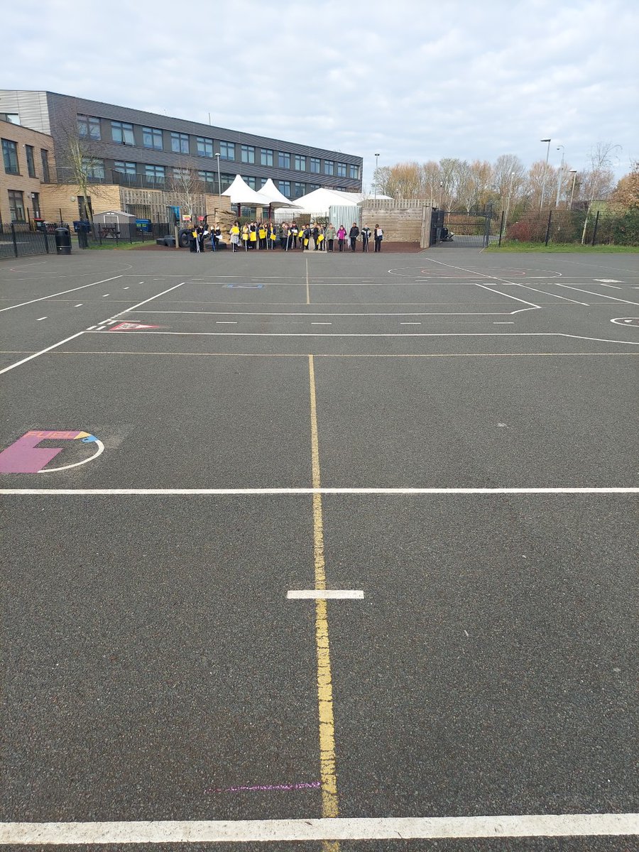 MissAston's tweet photo. Outdoor maths today. 3B continued using Sophie Henn's books and measured out the actual lifesize measurements of animals. Did you know the width of our playground is the length of a blue whale!! https://t.co/k8B9Wo1LXz