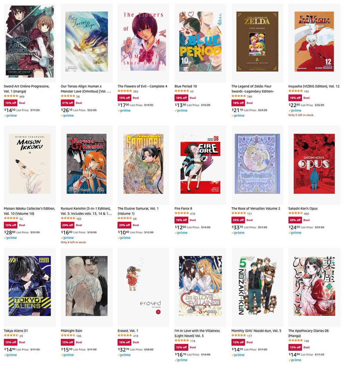 Lbabinz 🇨🇦 on Twitter "Manga Sale on Amazon https//amzn.to/3lFvBer ad"