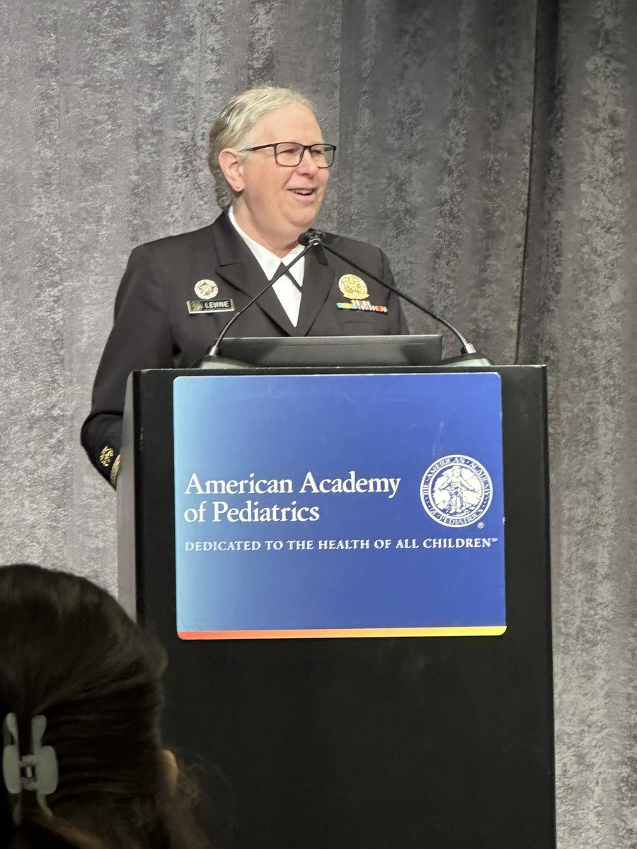 Dr Rachel Levine, MD FAAP regarding Gender Affirming Care: “ I choose to be positive and optimistic-the alternative is despair.” The AAP stands behind transgender youth in this country. #AAPAdvocacy