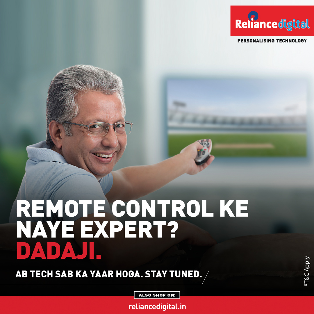 RelianceDigital's tweet photo. Dadaji enjoyed the cricket match in his native language after he made #FriendsWithTech. Want to know more? Stay tuned. https://t.co/7QPnVrDjx9