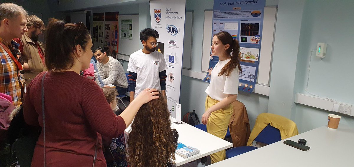 Sara and Anindya had fun explaining the working principles of a Michelson interferometer with a live demo in our public outreach day on Saturday.