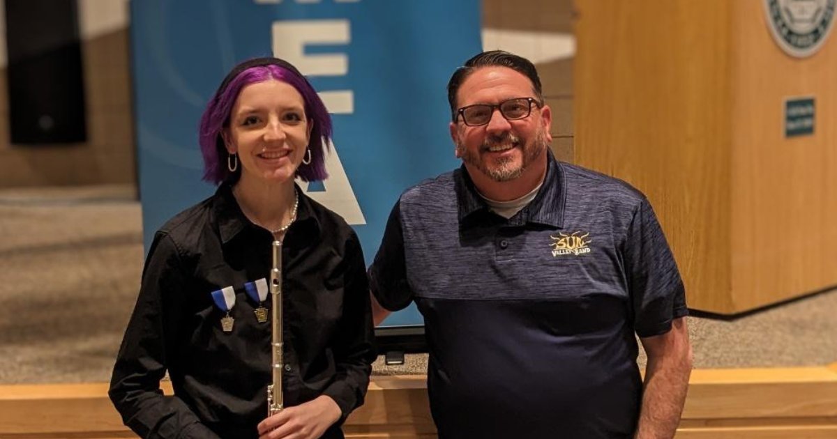 Congratulations to Junior student Evelyn Chaney who has placed as second chair flute in the PMEA All-State Wind Ensemble to be held April 19 - 22nd at Kalahari Resort and Conference Center.  We are #penndelcoproud of your accomplishment!  @PrincipalRoskos