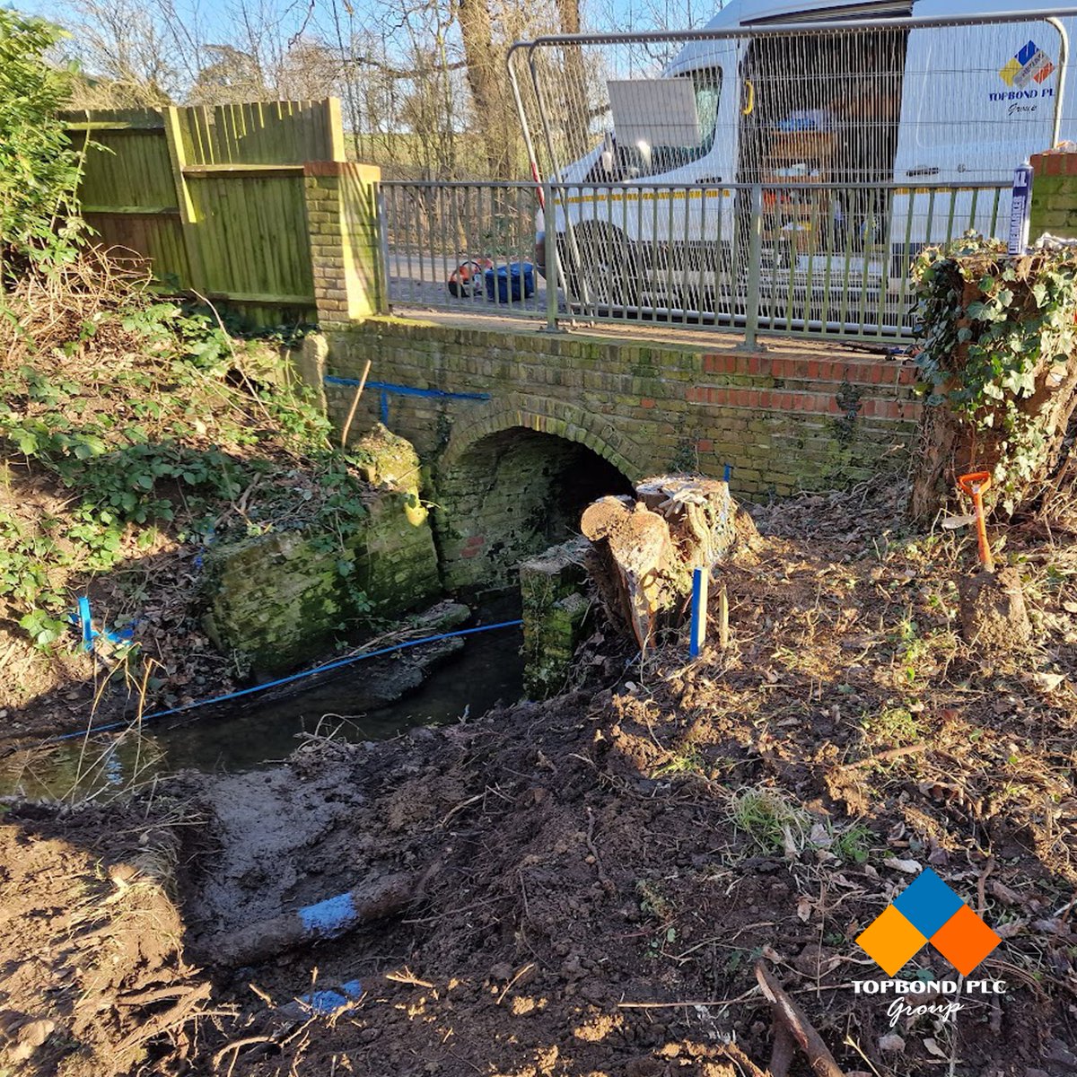 We are currently carrying out work at Briggins Park near Harlow. Our site team are replacing and upgrading the old brick wing walls with a new precast concrete unit before backfilling and upgrading the drainage system and installing anti-erosion protection to the embankments.