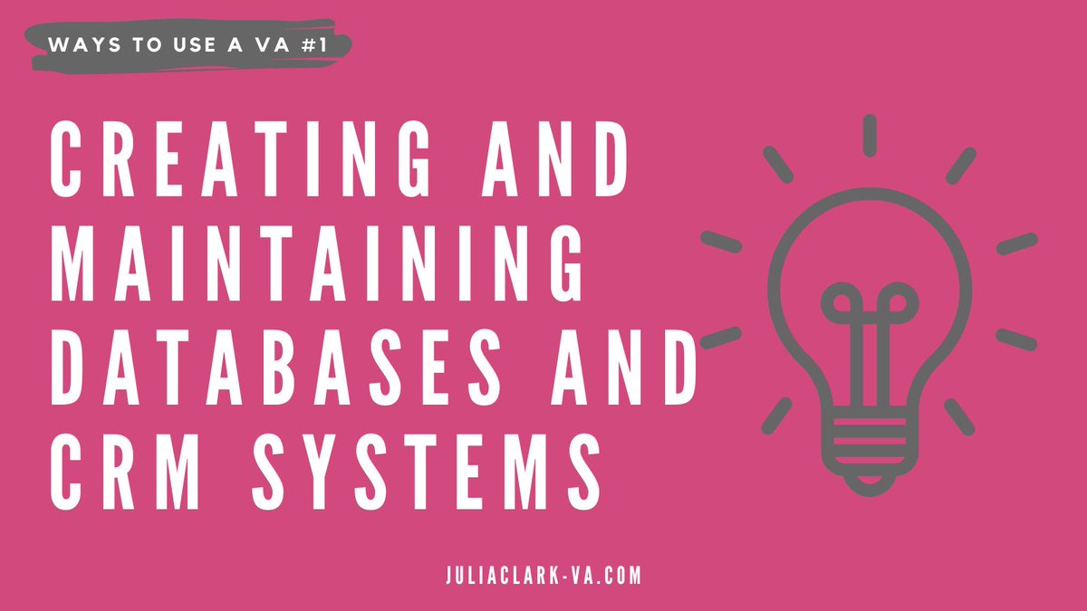 Cleansing and sorting data can be a laborious task – a task that you most certainly don’t have time for.

For more ideas on how to use a VA, head over to juliaclark-va.com

#juliaclark #juliaclarkvirtualassistant #JCVA #businesssupport #leadgeneration #datacleansing